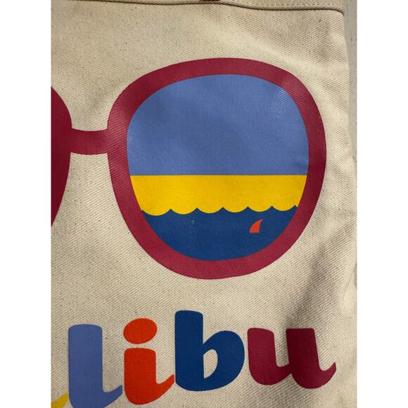 Jonathan Adler Mailbu Sunglasses Canvas Shoulder Bag - Picture 3 of 9